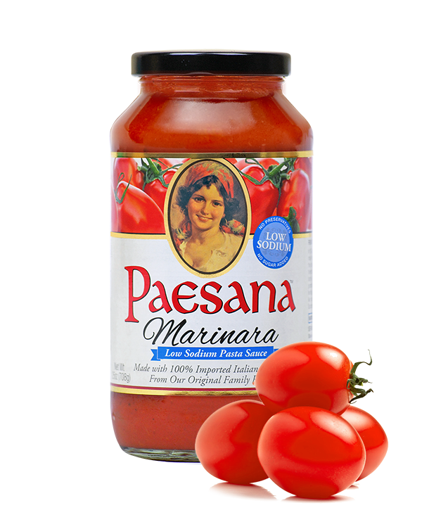 Low Sodium Marinara Sauce 25oz Paesana A Taste Of The Italian