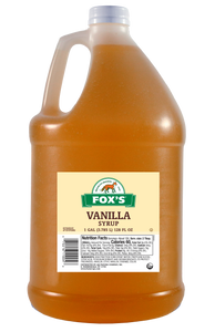 Fox's U-bet Vanilla Flavored Syrup, Case of 4 (four) 1-Gallon Bottles